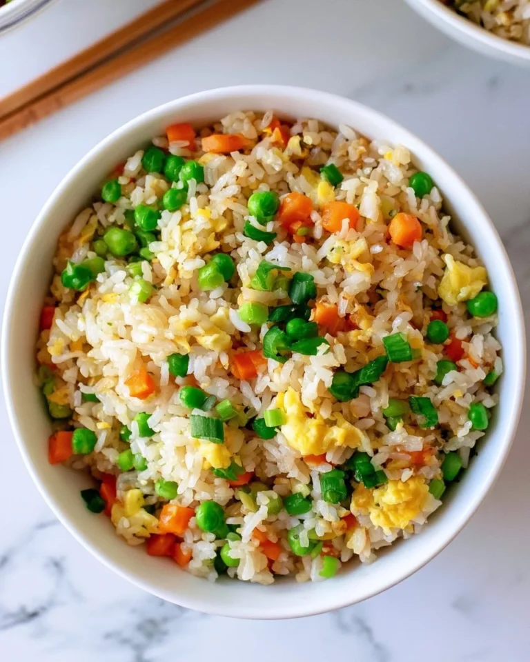 Delicious Hibachi Fried Rice with vegetables and protein on a plate