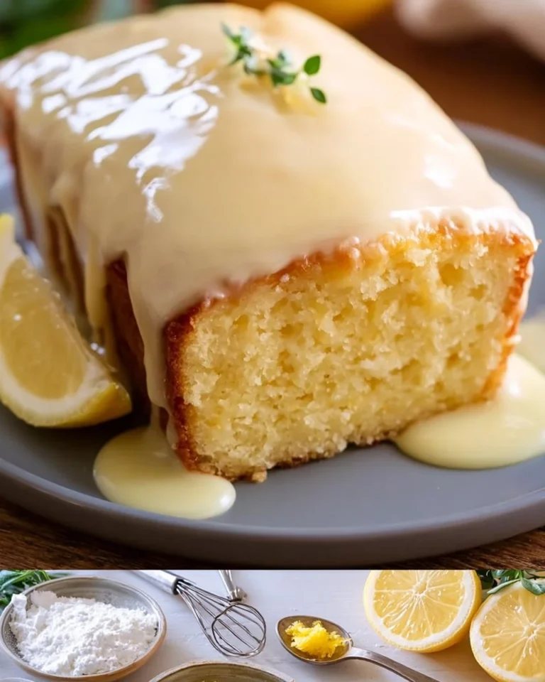 Deliciously baked Lemon Cake with a citrus glaze and lemon zest