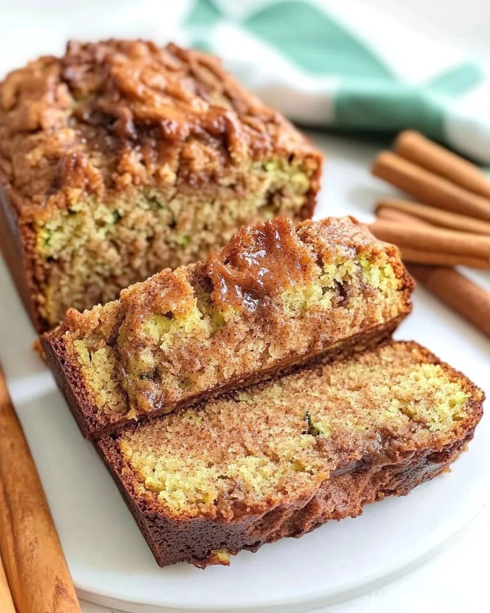 Moist and Delicious Cinnamon Swirl Zucchini Bread