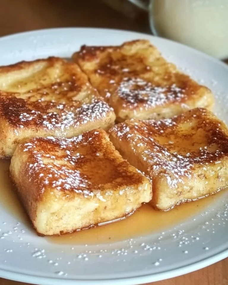 Sassy and simple French toast bake served with fresh berries and syrup