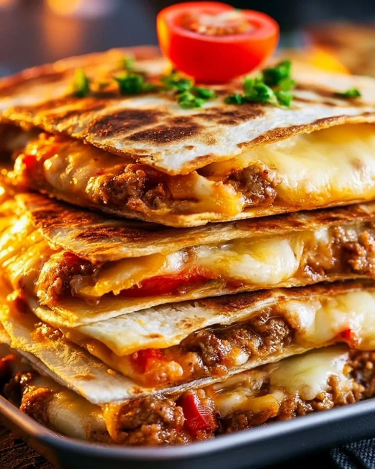 Delicious sheet pan quesadillas with melted cheese and colorful veggies