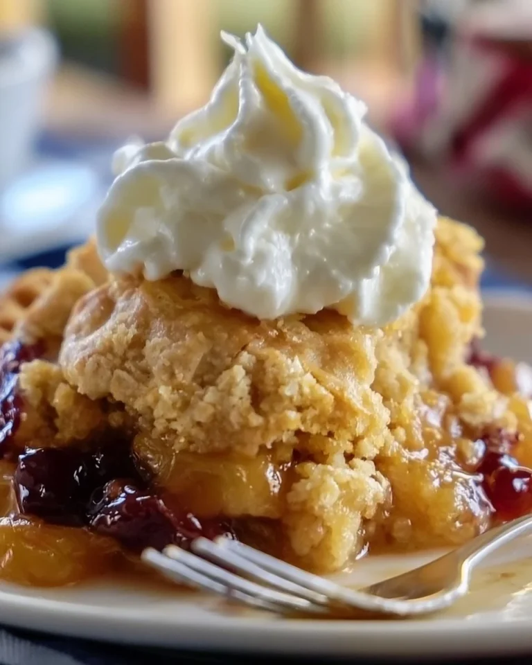 Delicious apple crisp with golden topping and fresh apple slices
