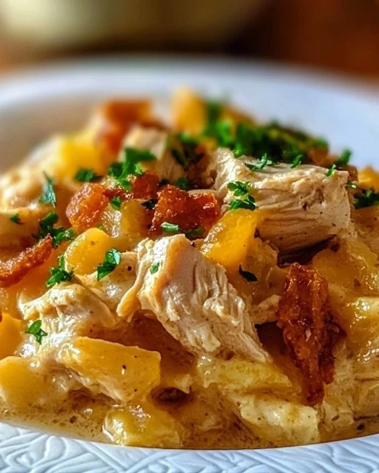 Delicious Ultimate Chicken Casserole dish with fresh ingredients and melted cheese