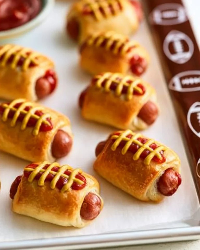 A variety of football party food including snacks and appetizers for game day.