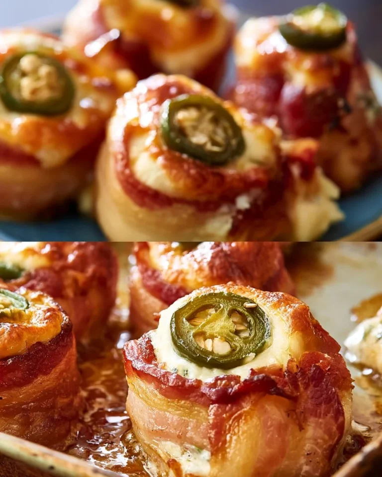 Plate of succulent Pig Shots, a delicious BBQ dish featuring jalapeños and sausage.