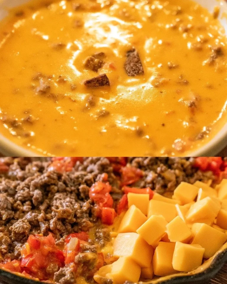 Delicious Rotel Dip served in a bowl with tortilla chips on the side