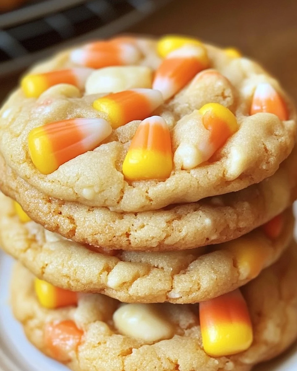 Candy Corn Crunch Cookies