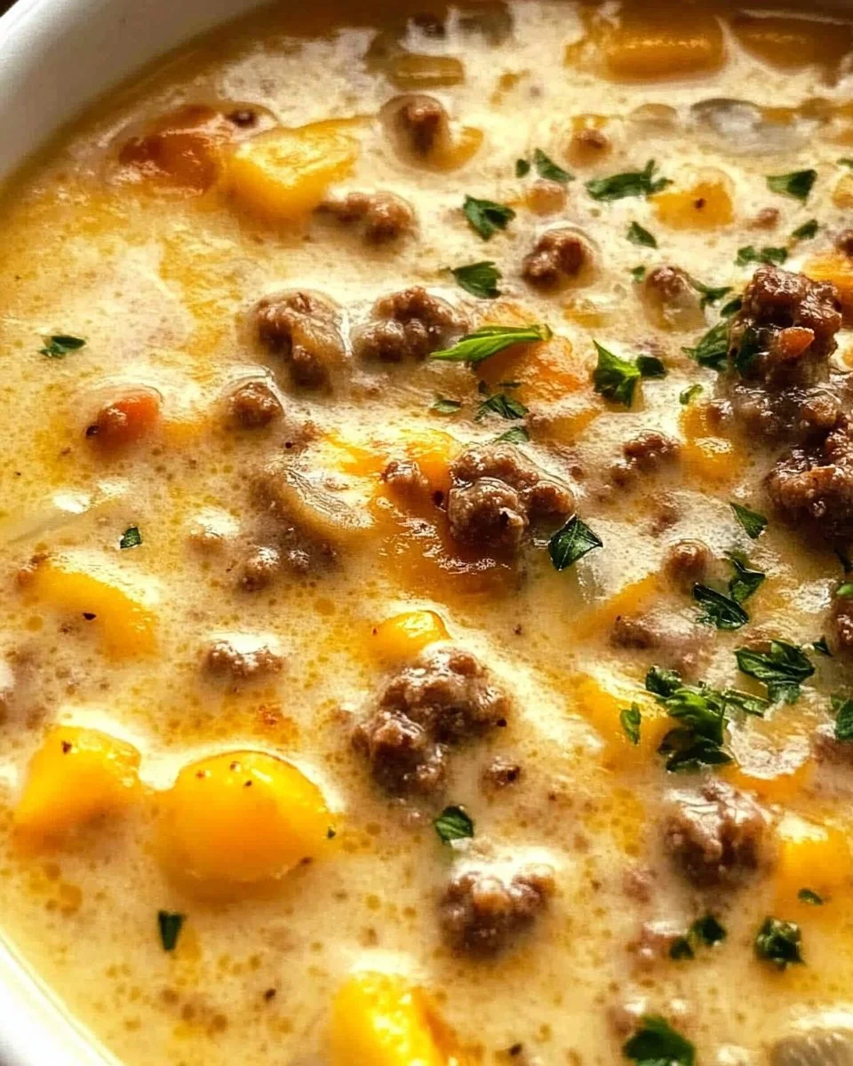 Cheeseburger Soup