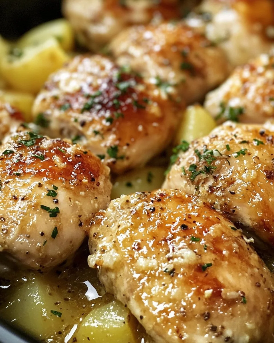 Garlic Parmesan Crockpot Chicken and Potatoes