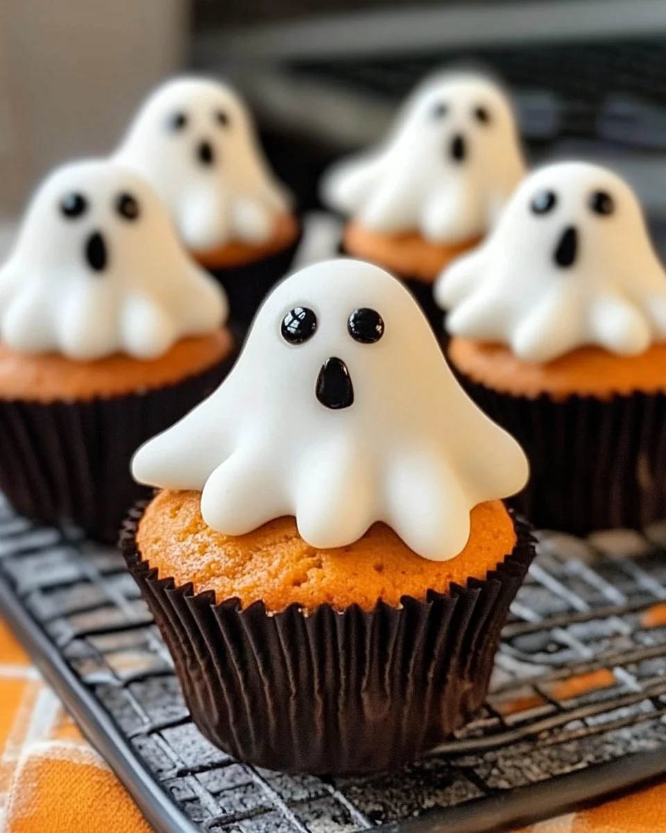 Spooky Ghost Cupcakes