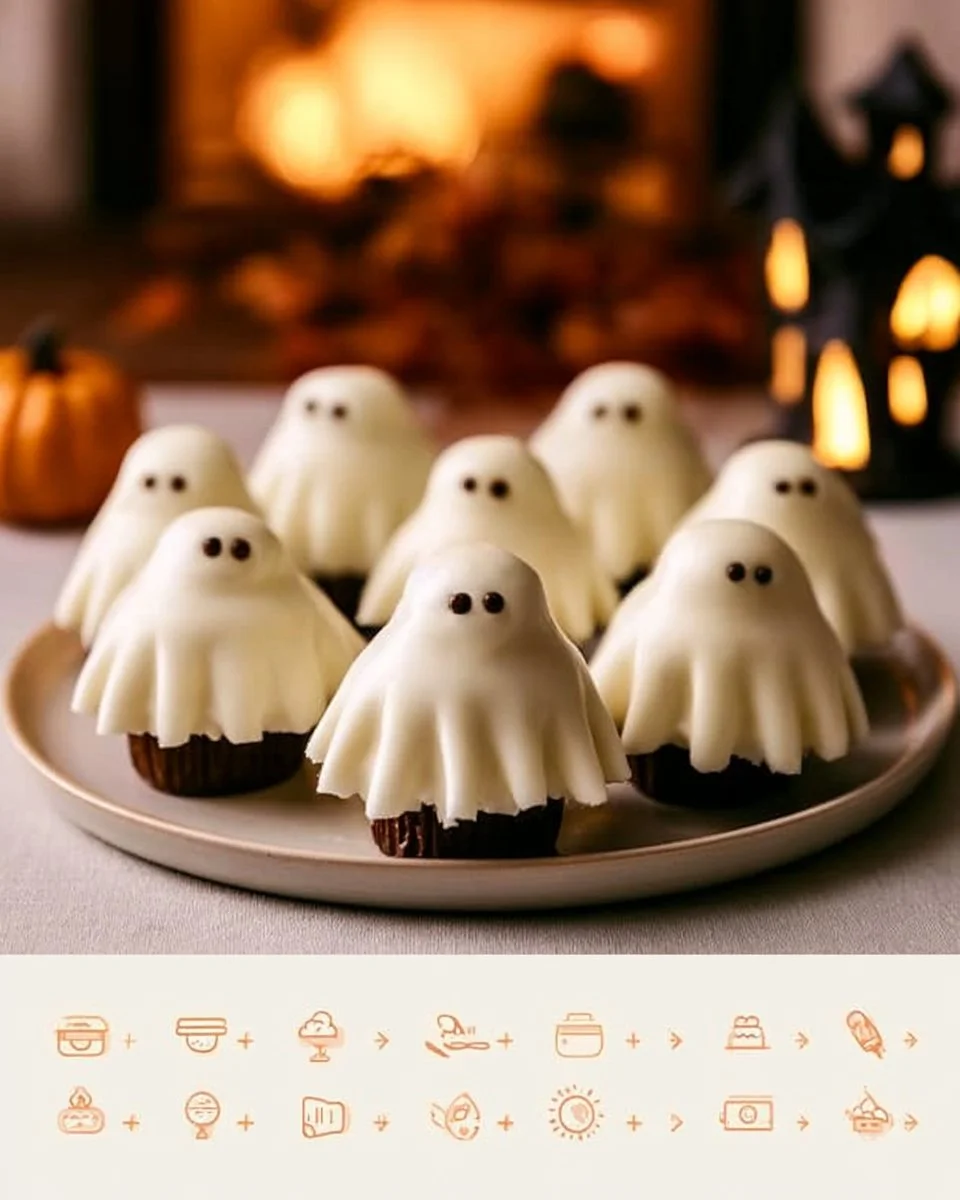 Spooky Ghost Cupcakes